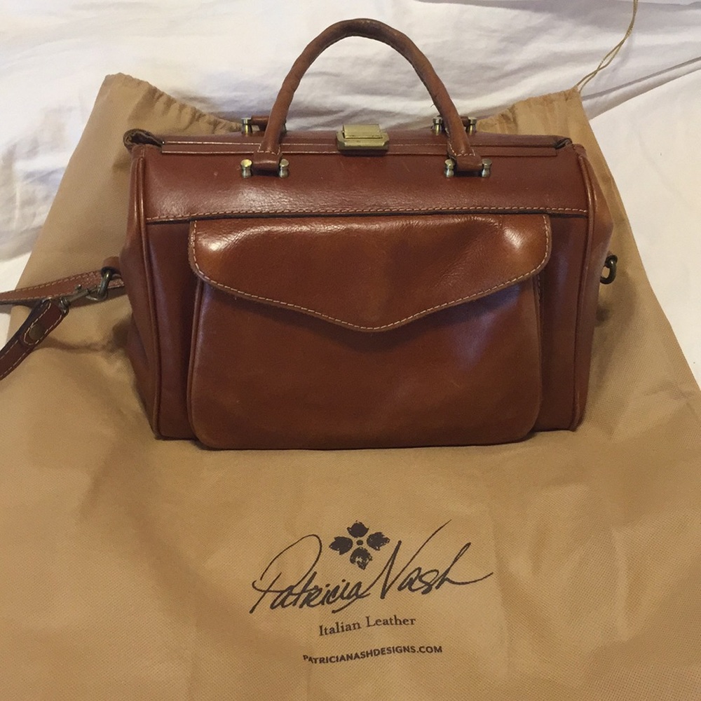 Patricia Nash Italian leather satchel purse